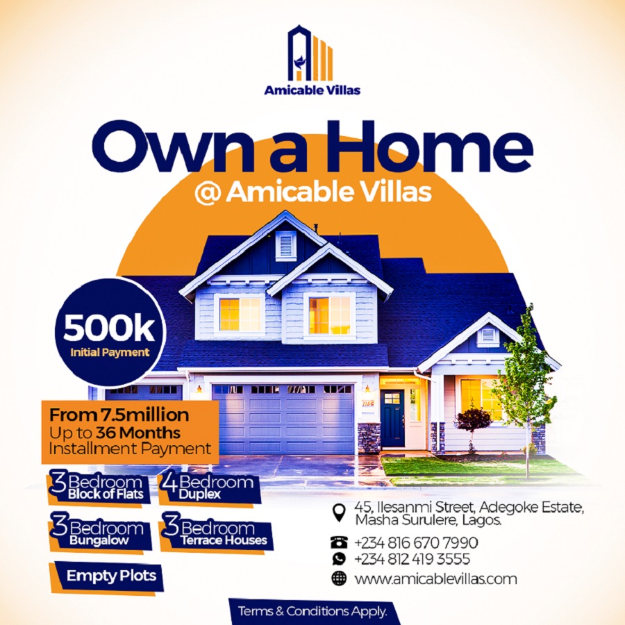 Own a Home @ Amicable VIllas